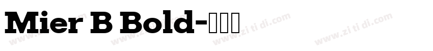 Mier B Bold字体转换